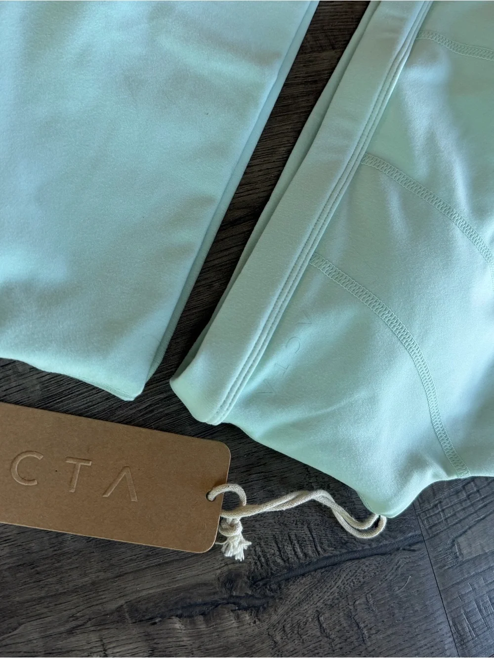 ACTA Light Mint Women's High-Rise Athletic Shorts - Picture 2 of 2